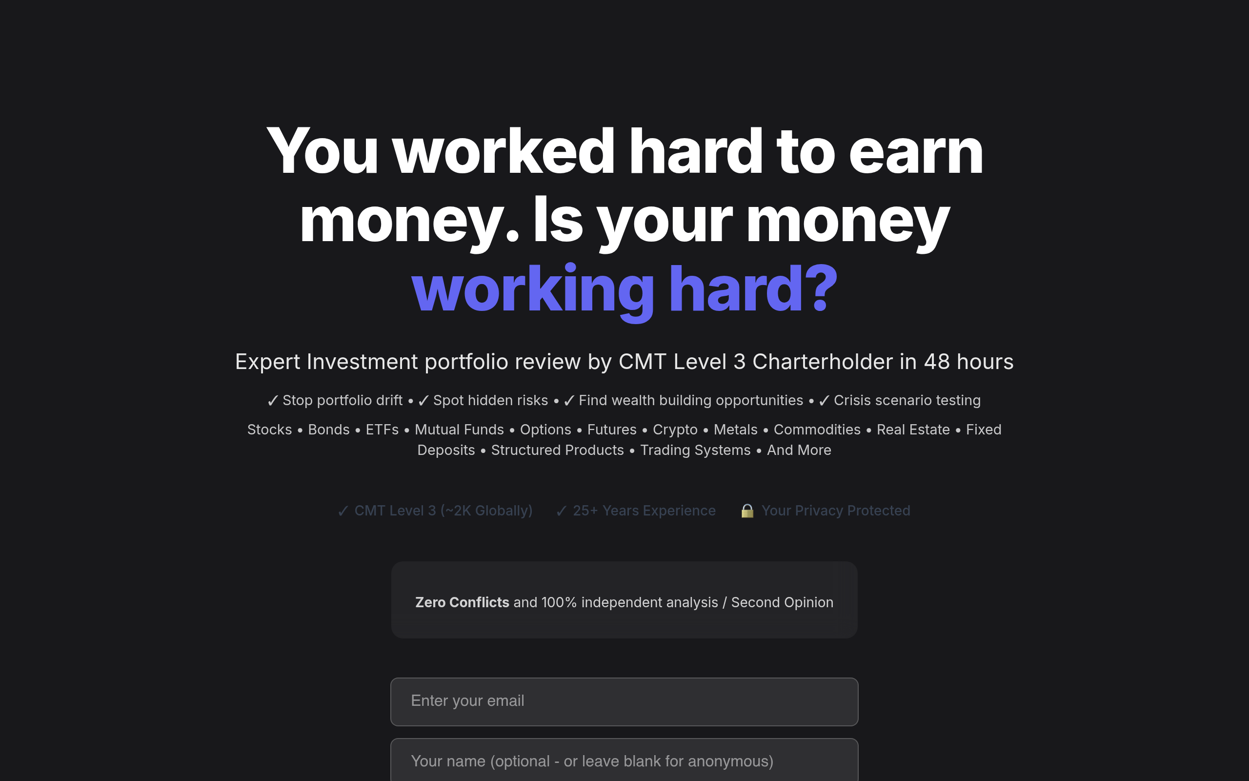 WealthPerform website screenshot